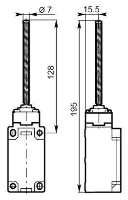 Coil spring rod dimensions