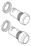 Flush extended pb compact 22mm
