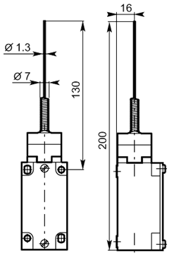 Spring rod 40mm metal dimensions
