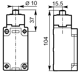 Steel plain plunger 40mm plastic dimensions